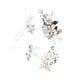 thumbnail image 5 of Sonducket 4 Uds. De peinetas de flores para boda, conjunto de tocados elegantes para niñas, tocado de novia, adorno de vestir para mujer, blanco Blanco 2piezas, 5 of 6
