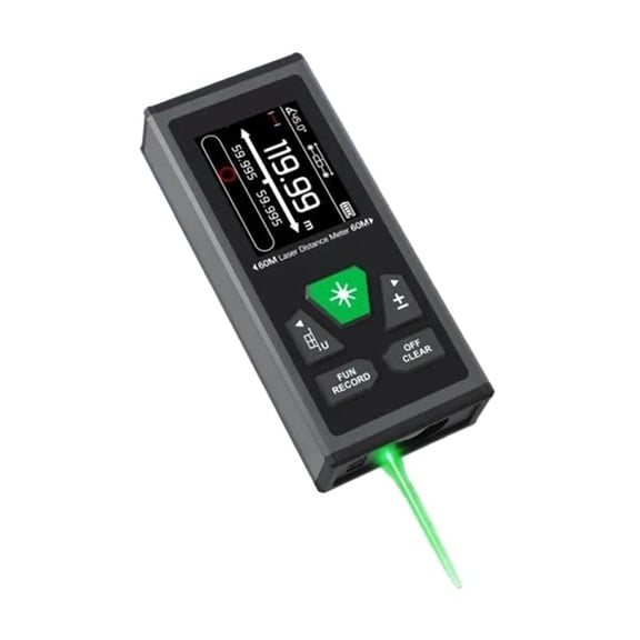 2 Way Measure Meter Ranfinder Red Green Distance Meter 60M 100M Mini Digital Ran Finder ,High Precision