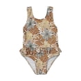 thumbnail image 2 of LYMAYTER 6M-8Y Girls One Piece Swimwear Toddler Newborn Sling Swimsuit Cute Printed Ruffles Bathing Suits, 2 of 8