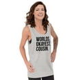thumbnail image 3 of Worlds Okayest Cousin Family Relative Tank Top T Shirts Men Women Brisco Brands S, 3 of 5