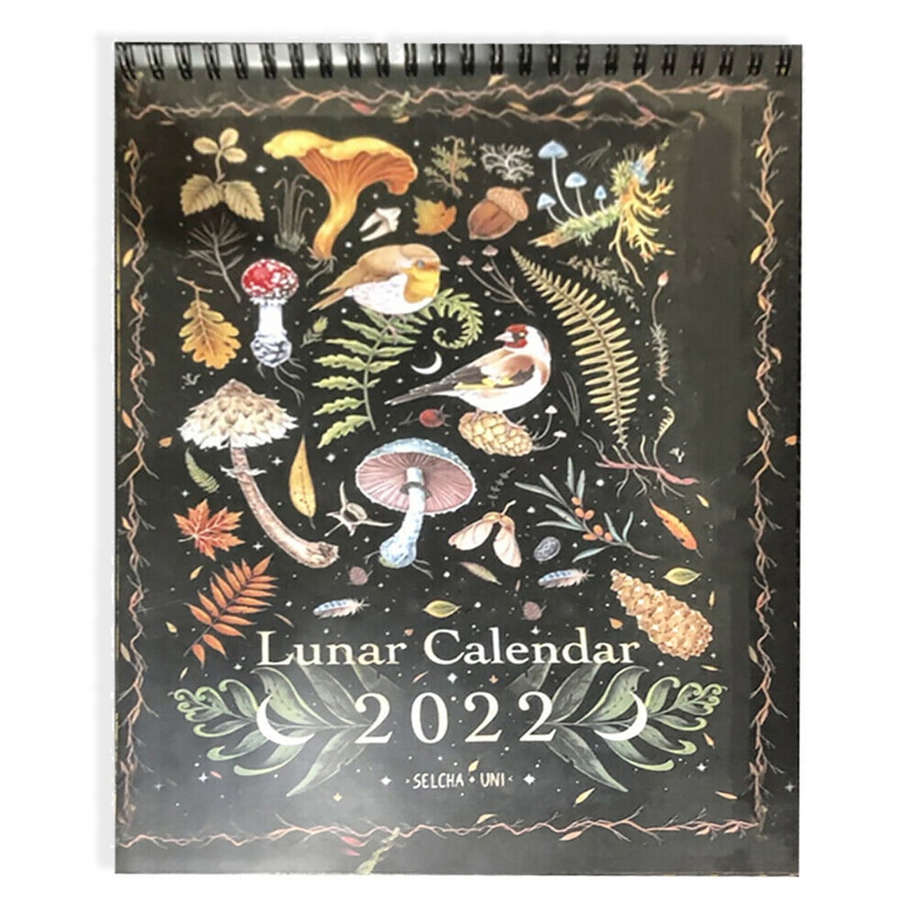 RobotGxG Dark Forest Wall Calendars 2022 Star Moon Animal Planning Pad