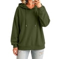 thumbnail image 4 of Fleece Hoodie for Women Ghalytn Pullover Sweatshirt - Casual Loose Fit Top with Pockets, 4 of 9