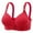Red, variant on JGTDBPO Front Closure Bras For Women Plus Size Comfortable Full Coverage Bras Lace Front Snap Bras Post Surgery Vest Breathable Gathering Front Opening Buckle Bra Wireless Minimizer Bra Everyday Bra