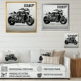 thumbnail image 4 of Designart "Roadster With A Minimalist Touch" Motorcycle Wall Decor, 4 of 7