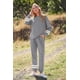 thumbnail image 3 of Conjunto Deportivo PRETTYGARDEN de Dos Piezas Ropa Casual a Rayas Gris XXL, 3 of 8