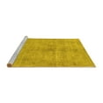 thumbnail image 2 of Ahgly Company Machine Washable Indoor Square Persian Yellow Traditional Area Rugs, 3' Square, 2 of 4
