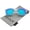 Frost / Green Mirror, variant on zerouv - matte frosted frame reflective colored mirror lens horn rimmed sunglasses 54mm - 54mm