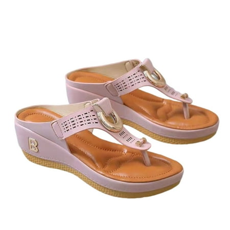 

IKemiter Flip Flops for Women Summer Casual Comfortable Wedge Sandals