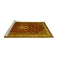 thumbnail image 2 of Ahgly Company Machine Washable Indoor Rectangle Persian Yellow Traditional Area Rugs, 7' x 10', 2 of 4