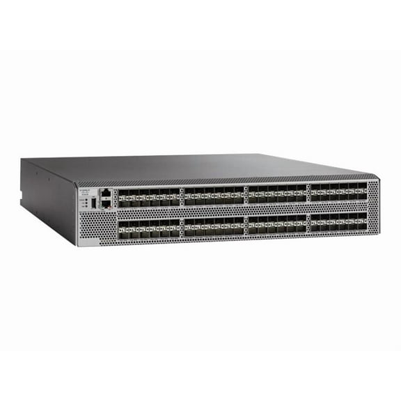 Cisco MDS 9396S 16G FC Switch, with 48 Active Ports (Port-side Exhaust) - 16 Gbit/s - 48 Fiber Channel Ports - 1 x RJ-45 - Manageable - Rack-mountable - 2U - Redundant Power Supply
