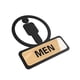 thumbnail image 5 of Señal de identificación de baños, señalización, símbolo de inodoro para estacionamiento de tiendas comerciales HOMBRES Macarena Signo de baño, 5 of 8