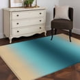 thumbnail image 3 of 3'x5' Rug for Living Room Bedroom, Turquoise Yellow Ombre Washable Area Rugs Non-Slip Carpet Mats, Farmhouse Modern Gradient Art Indoor Low Pile Area Rug Runner for Kitchen, Mudroom, 3 of 8