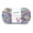 05 - Aqua-Rose-Kiwi-Orange-White-Black, variant on Grundl - Hot Socks Campione 4ply yarn, 100 g | 460 yards | 75% Virgin Wool Superwash, 25% Polyamide | Color 05 - Aqua-Rose-Kiwi-Orange-White-Black