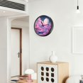 thumbnail image 6 of Voice Activated Clock with Glow Light 12 Inch Large Silent Wall Clock Battery Operated for Home Decor Pink Planet with Clouds, 6 of 8