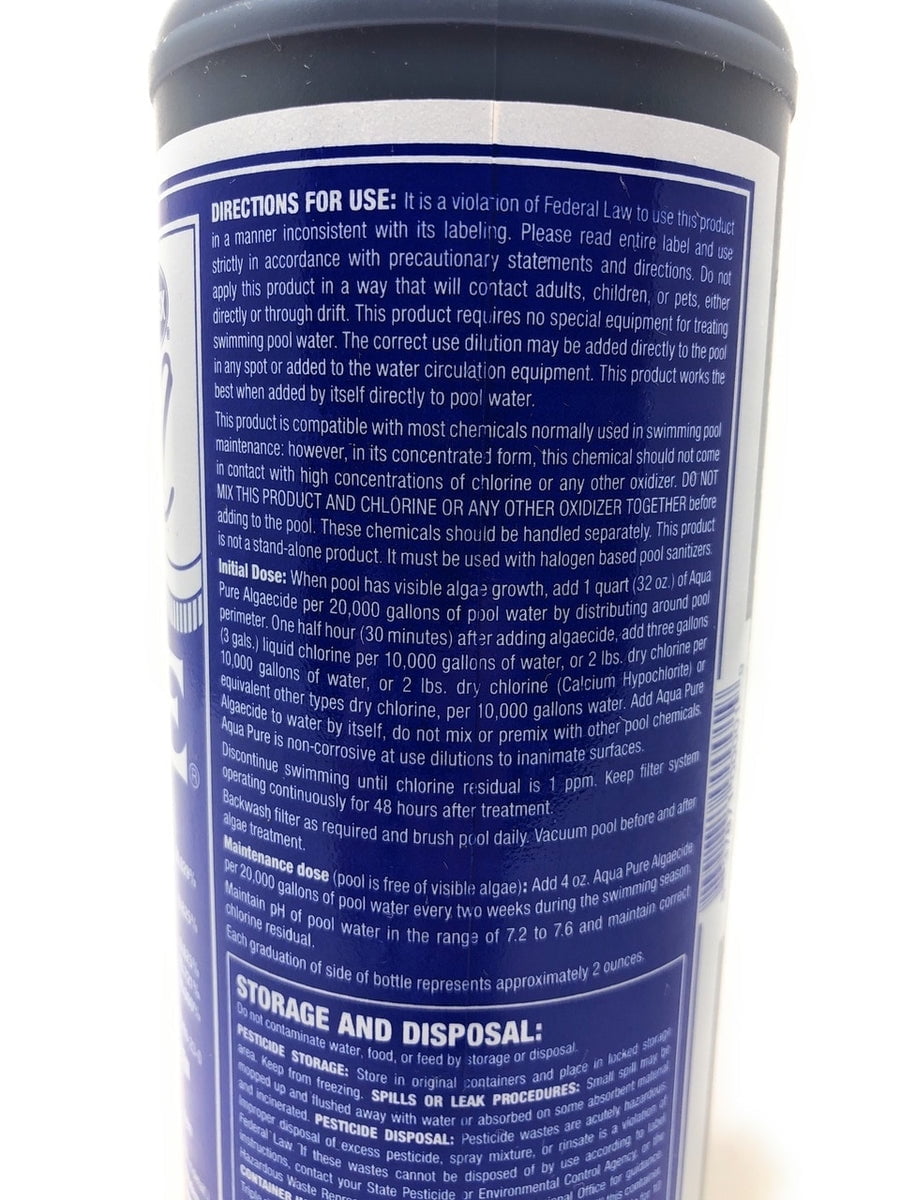 Bio-Dex Aqua Pure Algaecide, 1 Quart