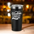 thumbnail image 5 of 1982 40th Birthday Gift for Women and Men - 40th Gifts for Parents - 40th Class Reunion - Mom Dad Wife Husband Present - 20oz Tumbler Cup（black）, 5 of 5