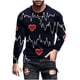 thumbnail image 2 of Blusas y camisas de manga larga y cuello redondo para hombre, camisetas casuales con estampado de moda y cuello redondo, blusas de licra de manga corta para hombre., 2 of 5