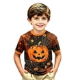 thumbnail image 4 of JAJAHO Kids Boys Pumpkin T Shirt Halloween Shirt Short Sleeve Crew Neck Pumpkin Graphic Tees 2-13Y, 4 of 4