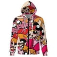 thumbnail image 6 of The Powerpuff Gi-rls Jacket Casual Oversized Hoodie Stylish Zipper Hooded Sweatshirt Warm Loose Outerwear L, 6 of 8