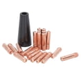 thumbnail image 4 of Welding Nozzle, 20PCS Non Slip Copper Gasless Nozzles Easy To Install  Conductivity With Cover For Paint Spraying, 4 of 8