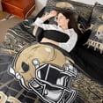 thumbnail image 4 of jejeloiu Football Sport City 7-Piece Twin Bedding Sets,Kids Rugby Helmet Bedding Comforter Set For Boys Teens Reversible, 4 of 8