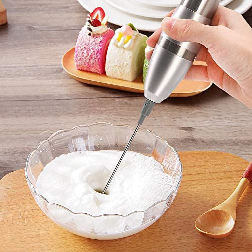  Electric Milk Frother Handheld for Coffee, Automatic Handheld  Milk Beater Foam Maker for Stirring Bar Kitchen Drink Foamer Cappuccino,  Latte, Matcha, Hot Chocolate, Mini Drink Mixer(Black and White): Home &  Kitchen