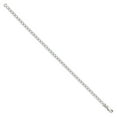 thumbnail image 2 of 925 Sterling Silver Solid Polished 3.00mm Link Chain Bracelet 9 Inch Lobster Claw Link Bracelet for Women and Men, 2 of 2