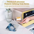 thumbnail image 6 of Blue Marble Pot Holders for Kitchen Heatproof Potholder, 4 Pack Modern Gray Golden Abstract Gradient Art Hot Pads Multipurpose Oven Pads Cloth Potholders Trivet for Cooking and Baking, 6 of 8