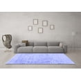 thumbnail image 3 of Ahgly Company Machine Washable Indoor Rectangle Abstract Blue Contemporary Area Rugs, 3' x 5', 3 of 4