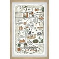 thumbnail image 2 of Marmont Hill Illustrated Map of Las Vegas Strip Framed Wall Art, 1.50" x 12.00", 2 of 5