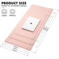 thumbnail image 2 of NOSTHEART Leather Desk Pad Protector ,Mouse Pad,Office Desk Mat, Non-Slip PU Leather Desk Blotter,Laptop Desk Pad,Waterproof Desk Writing Pad for Office and Home (31.5" x 15.7", Gray & Pink), 2 of 7