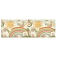 thumbnail image 6 of Yayeee Kitchen Valance Rod Pocket 54" x 18" Living Room Window Curtain, Beige Clouds, 6 of 6