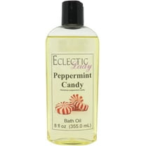 Peppermint Candy Bath Oil - Scented Body Oil - Relaxing & Moisturizing Bathing Oil - Fragrance Body Oil For Dry & Rough Sensitive Skin - 8 oz