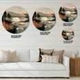 thumbnail image 4 of Designart "Transcending Reality Green and Beige I" Abstract Painting Round Metal Art, 4 of 5