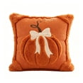 thumbnail image 2 of Fall Pillow Covers Pumpkin Fall Decor 18x18 Orange | Fall Decorations for Home, Plush Faux Fur Farmhouse Accent Pillowcases, Porch Sofa Couch Cushion Bed Livingroom 1PC, 2 of 6