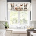 thumbnail image 5 of Easter Bunny and Egg Pattern Washable Polyester Window Valance for Kitchen Bathroom Living Room Bedroom Spring Decor, 5 of 6