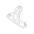 thumbnail image 4 of New Genuine Nissan Link Compl-Transverse,Lh 545013NF0A / 54501-3NF0A OEM, 4 of 10