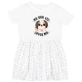 thumbnail image 3 of Inktastic My Shih Tzu Dog Loves Me Girls Toddler Dress, 3 of 5
