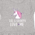 thumbnail image 4 of Inktastic Gigi and Grandpa Love Me Unicorn Grandchild Girls Toddler Dress, 4 of 5