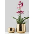 thumbnail image 3 of Serene Spaces Living 4.5" Gold Metal Bowl Vase, 3 of 6