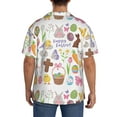 thumbnail image 5 of Disketp Men's Hawaiian Happy Easter1 Print Shirts Button Down Holiday Beach Shirts-3X-Large, 5 of 7