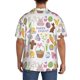 thumbnail image 3 of Balery Happy Easter1 Camisa Casual de Manga Corta con Botones para Hombre, Texturizada, Estilo Cubano, para Playa, Verano-Medium, 3 of 5