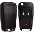 thumbnail image 3 of Easy to Use 3-Button Flip Keyless Entry Remote Key Fob Replacement, Compatible with 2010-2017 Chevy Equinox, 2012-2016 Sonic, 2010-2016 Terrain OHT01060512 (2-Pack), 3 of 7