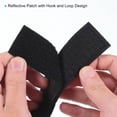 thumbnail image 3 of Uxcell 1x6" Reflective Patch Hook and Loop Fastener Safety Applique, Blue 2 Pack, 3 of 6