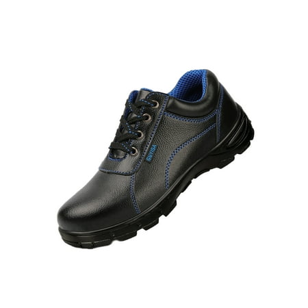 

Rotosw Unisex Safety Shoe Slip Resistant Work Boots Steel Toe Working Sneaker Lightweight Bresthable Protection Ankle Boot Industrial Puncture-proof Shoes Black blue 9.5