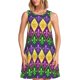 thumbnail image 1 of Balery Mardi Gras4 Vestidos de verano para mujer con estampado: vestido holgado sin mangas, vestido playero informal y cómodo para días calurosos., 1 of 7