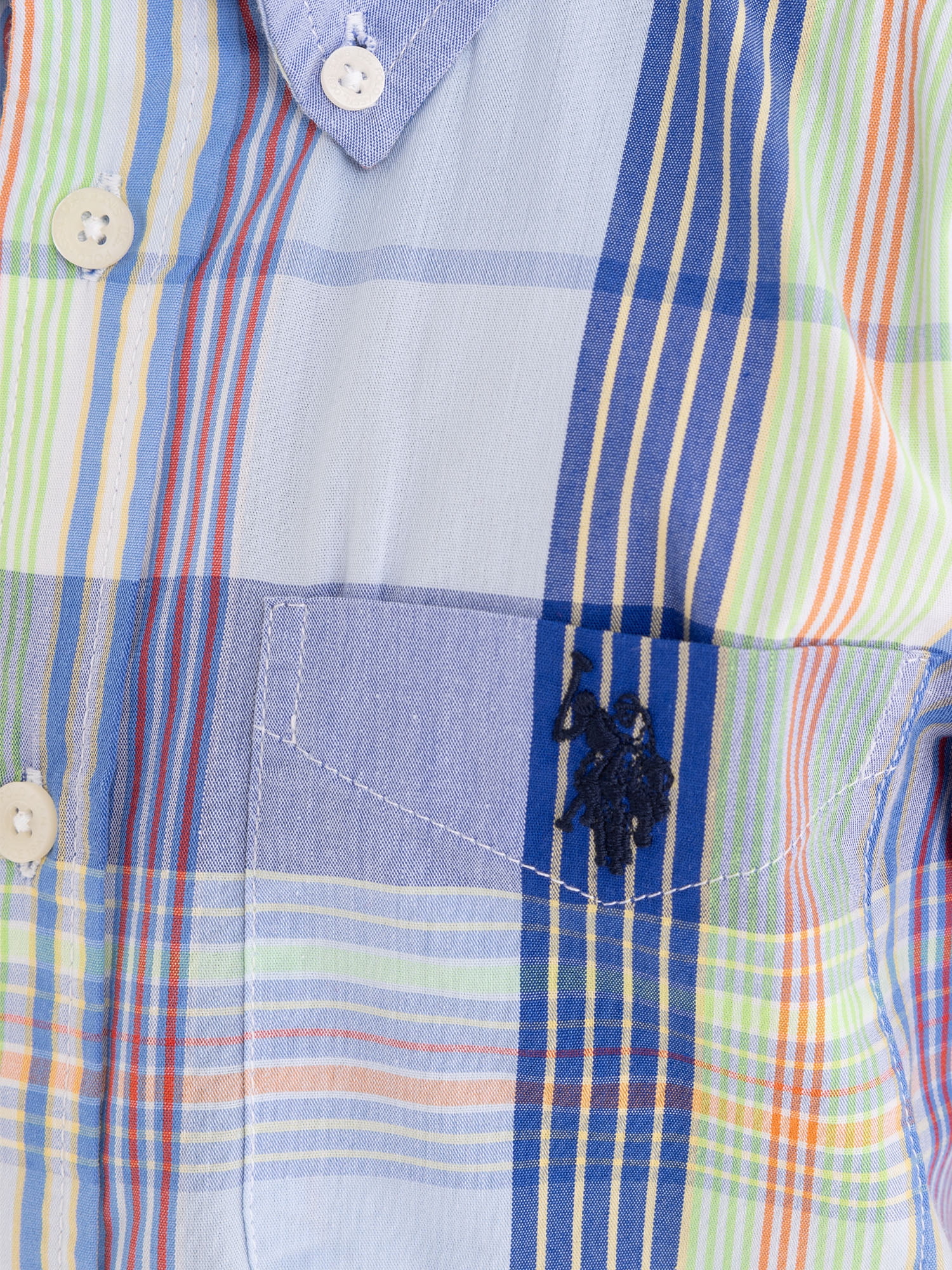 U.S. Polo Assn. Short Sleeve Button-Up Shirt for Boys, Sizes 4-18