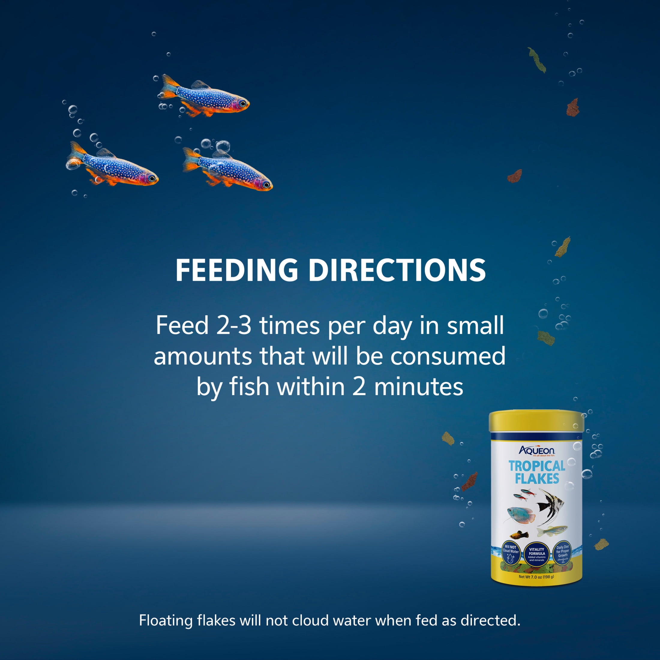 Aqueon Tropical Flakes Fish Food 7 Ounces