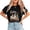 1-Black, variant on Witchy Book Club Print T-shirts Spooky Girl Reading Graphic Tees Book Lover Halloween Design Casual Tops Short Sleeve Cotton Acid Washed Shirts