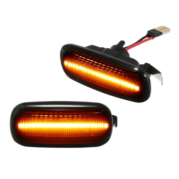 2pcs Car Markers Accessories Sequential Side Marker Lights Turn Signal Light Assembly for Audi A6 2000-2011